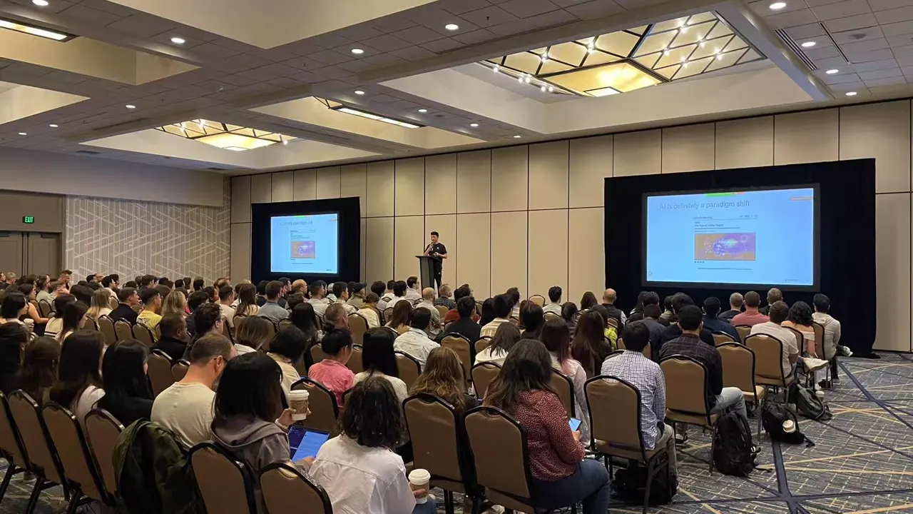 Yuzheng Sun leading an AI training session at a DoorDash team offsite in Seattle